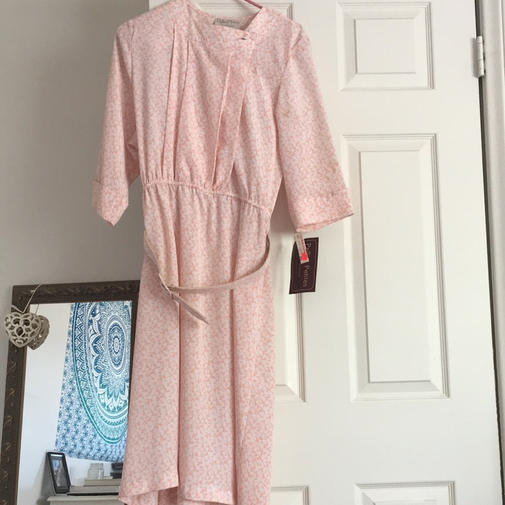 Vintage 80s Luci Pellini Petite Floral Dress